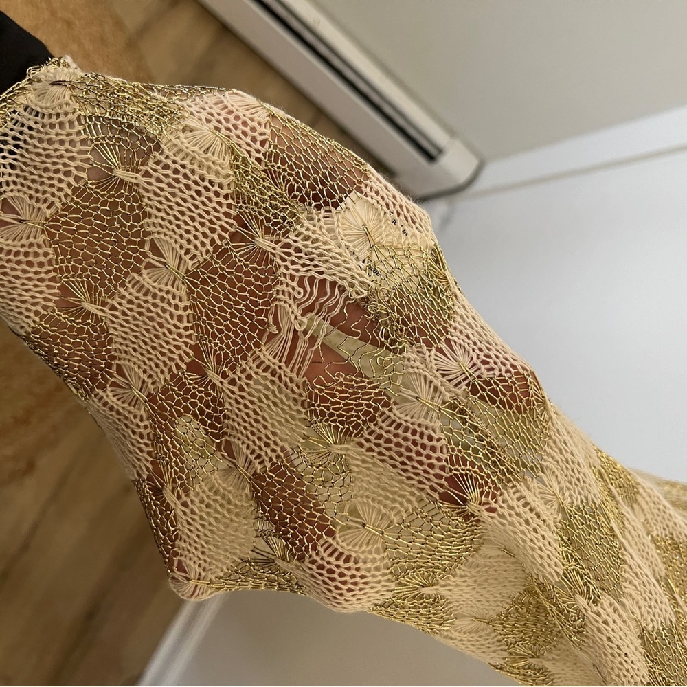 Ramy Brook Angely Crochet Coverup Midi Dress Size M - Picture 7 of 8